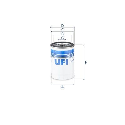 UFI 23.117.00 Oil filter 93156948