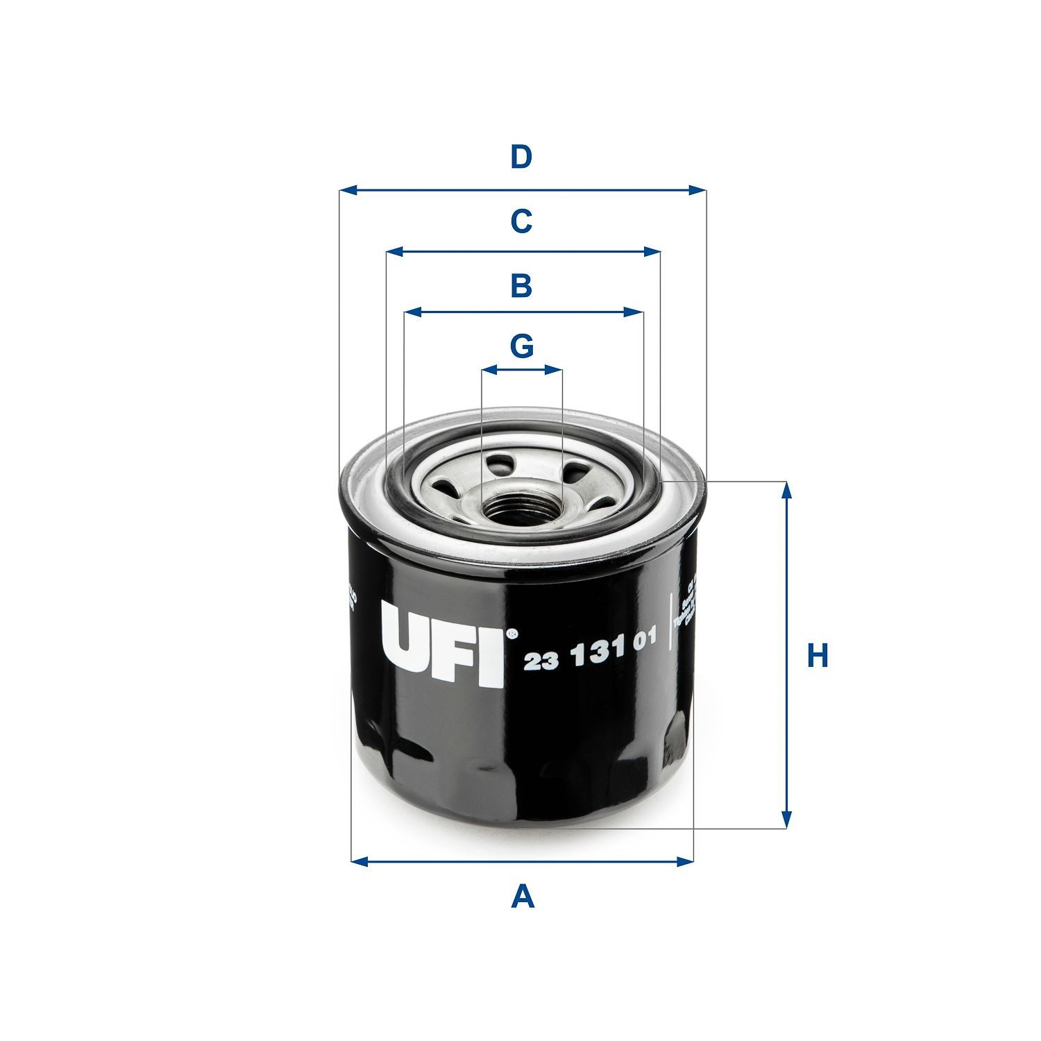 UFI 23.131.01 Oil filter 15601-87201