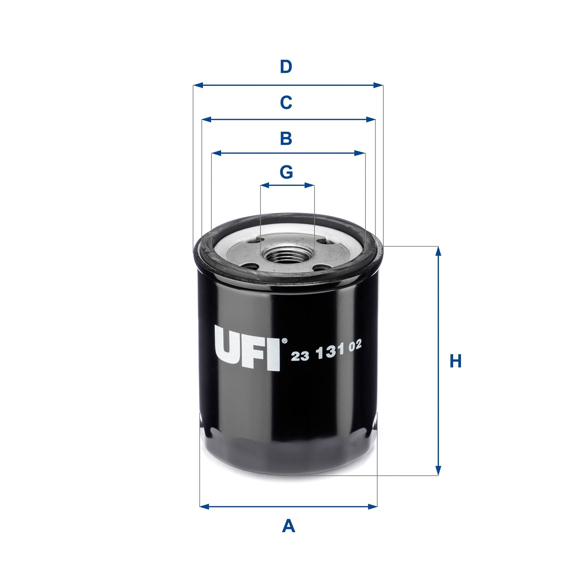 UFI 23.131.02 Oil filter 11421250534