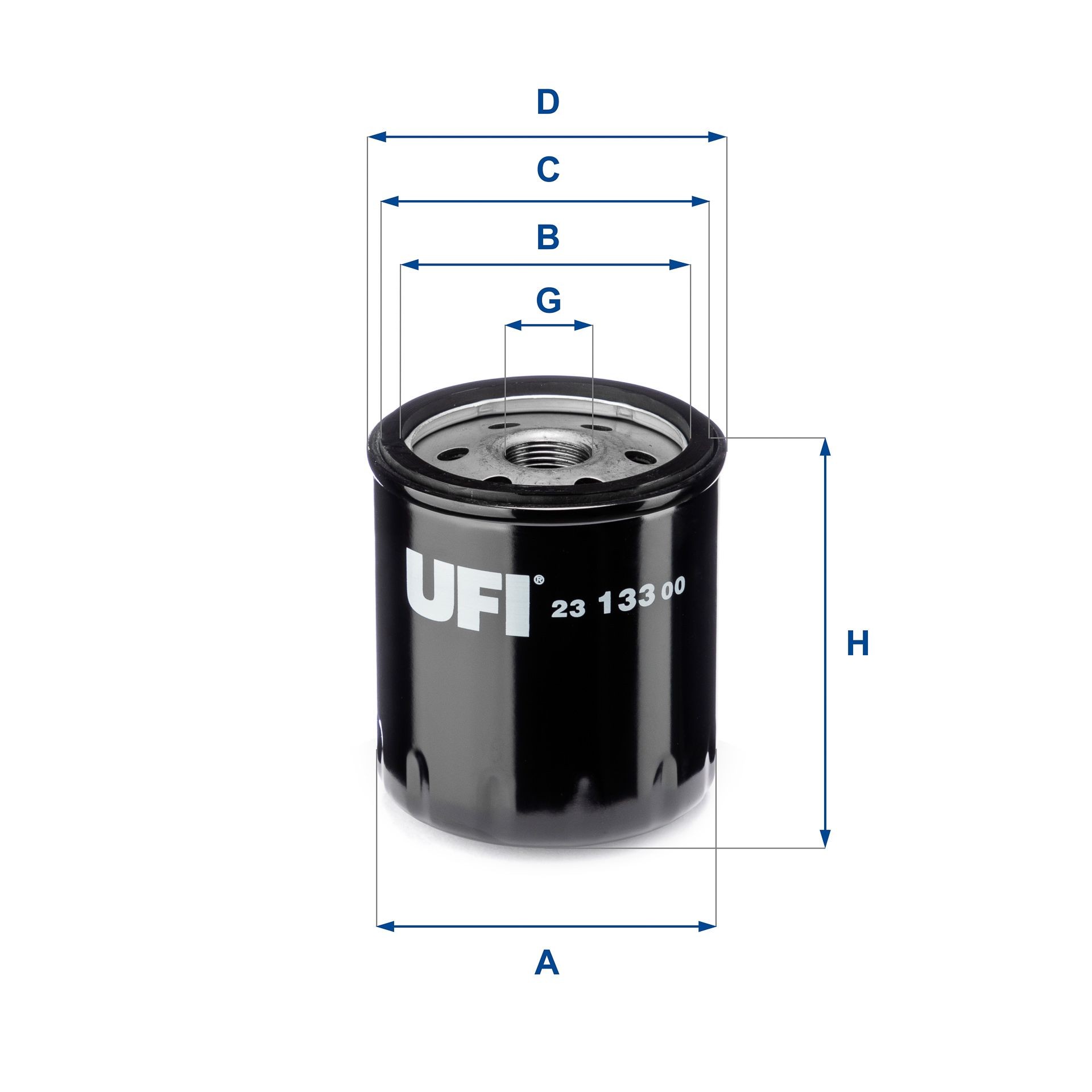 UFI 23.133.00 Oil filter 93 156 093