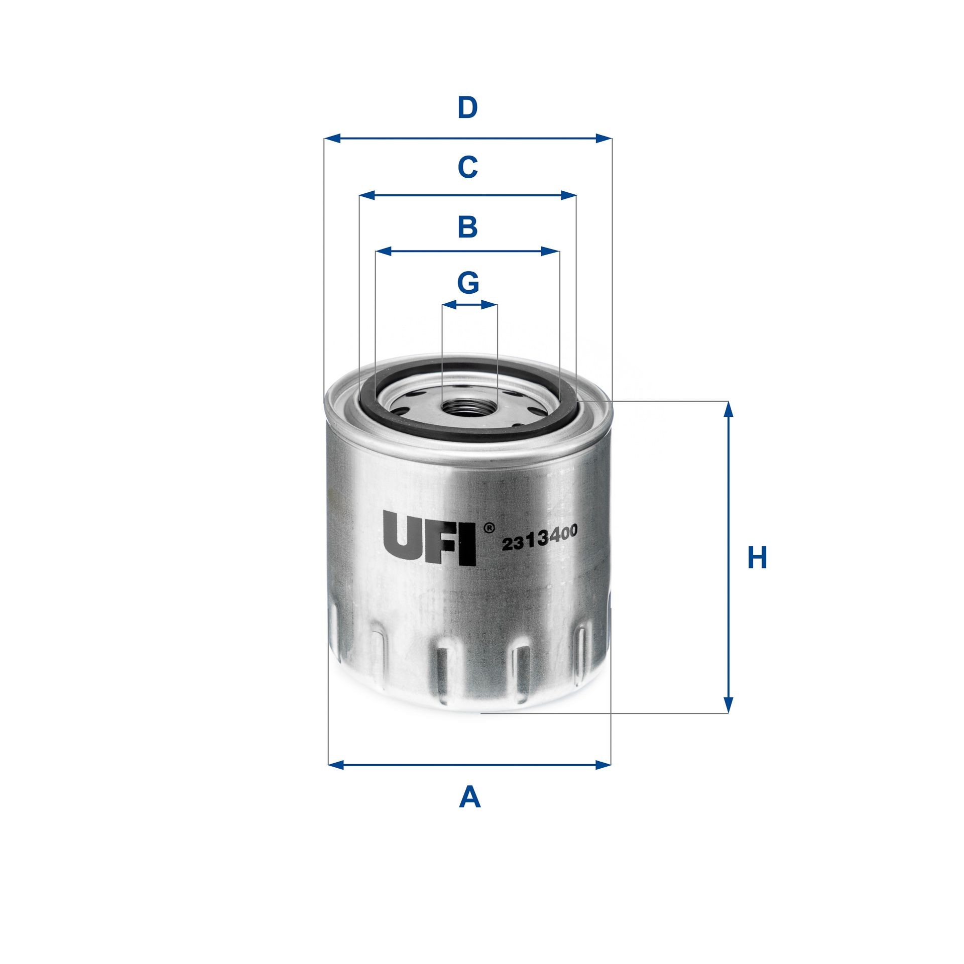 Original UFI Engine oil filter 23.134.00 for NISSAN SUNNY