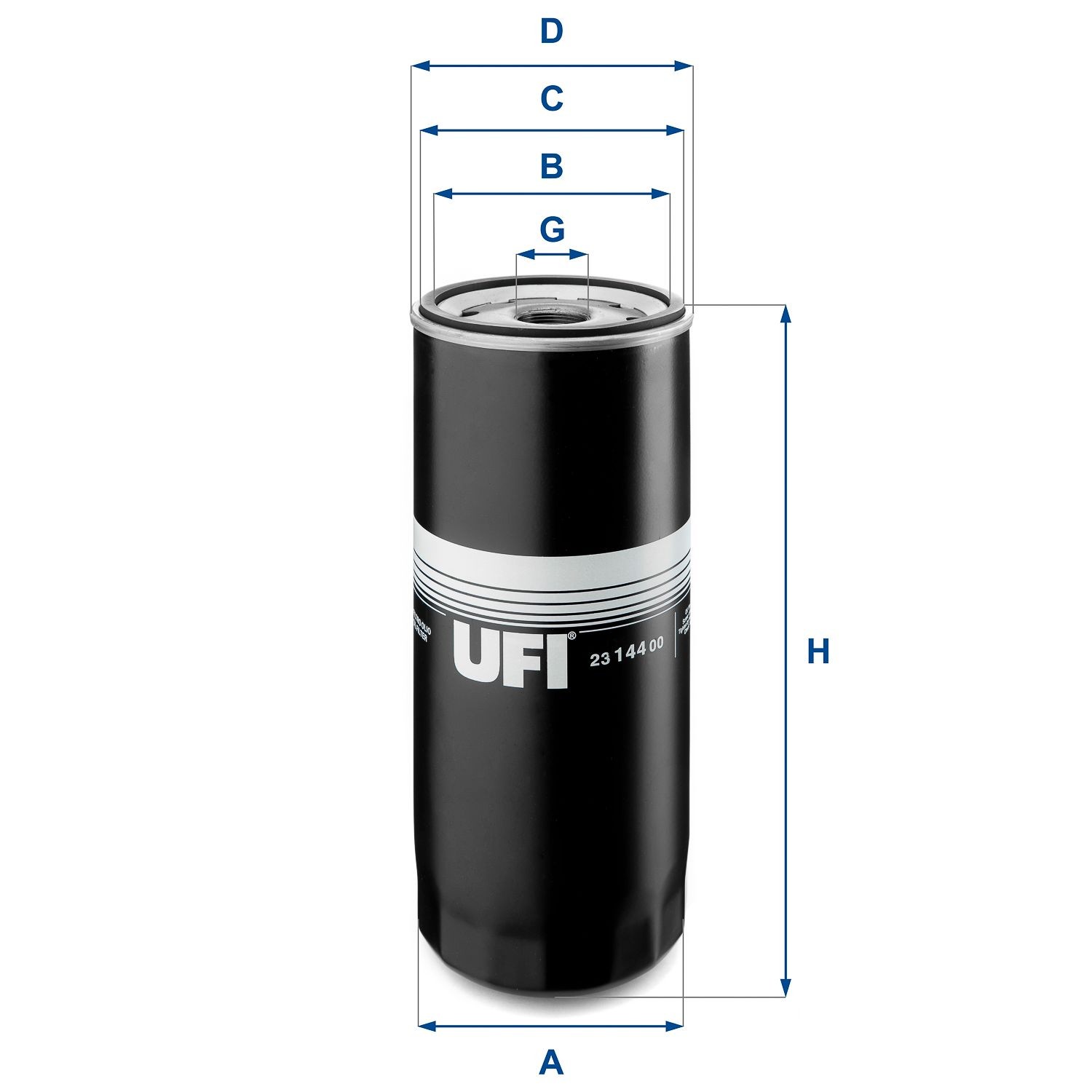 UFI 23.144.00 Oil filter 1R1807
