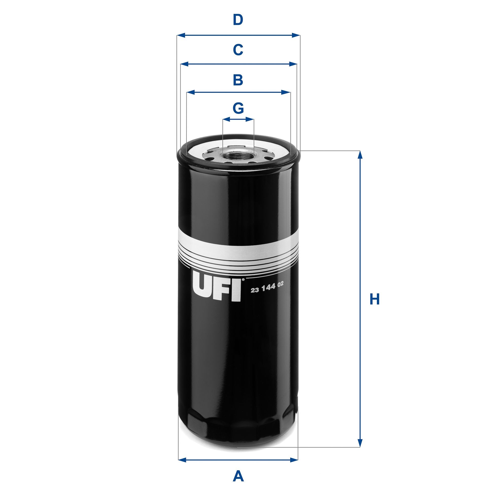 UFI 1 1/8-16 UNF, Spin-on Filter Inner Diameter 2: 92mm, Outer Diameter 2: 102,5mm, Ø: 108, 110mm, Height: 262mm Oil filters 23.144.02 buy