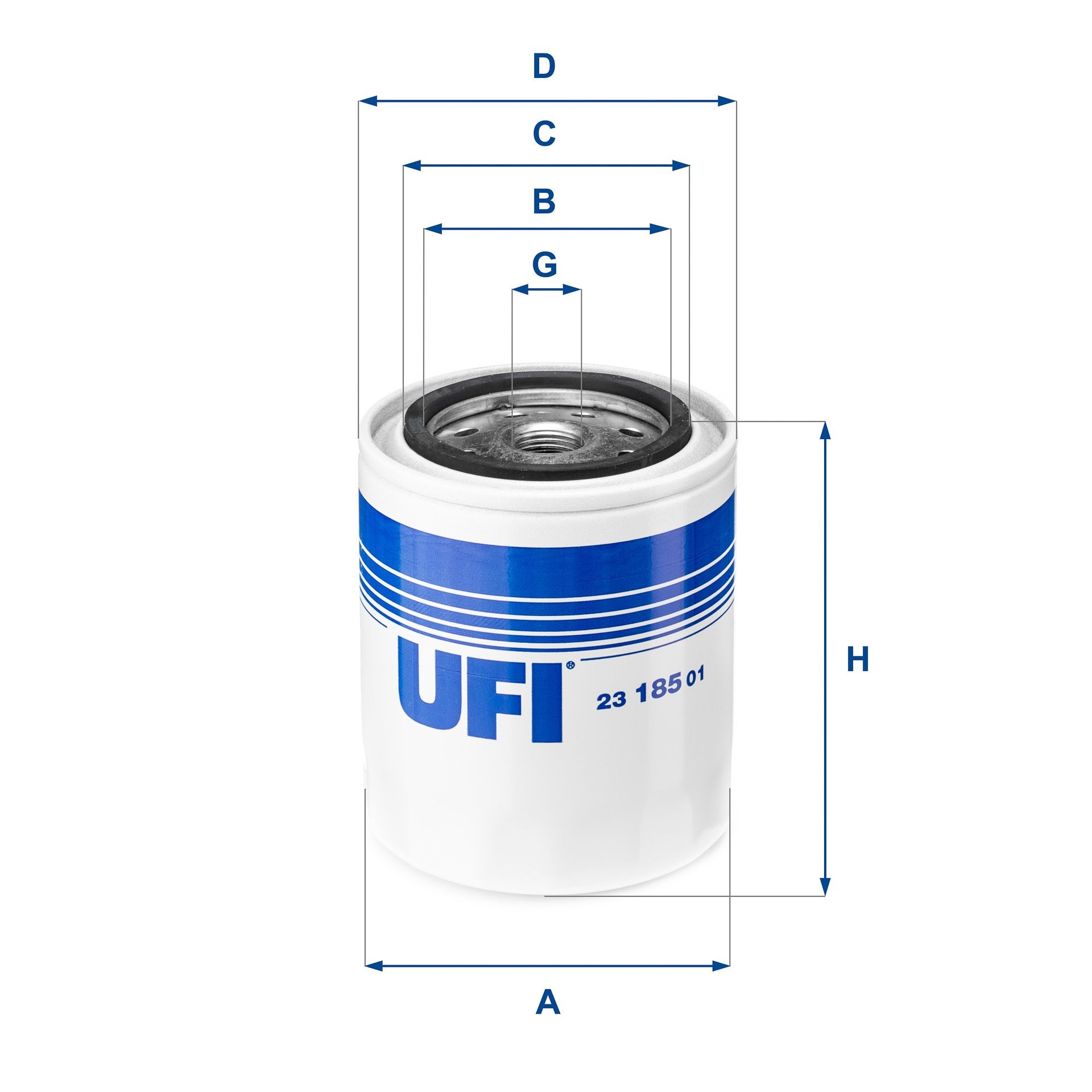 UFI 23.185.01 Oil filter 605411880003
