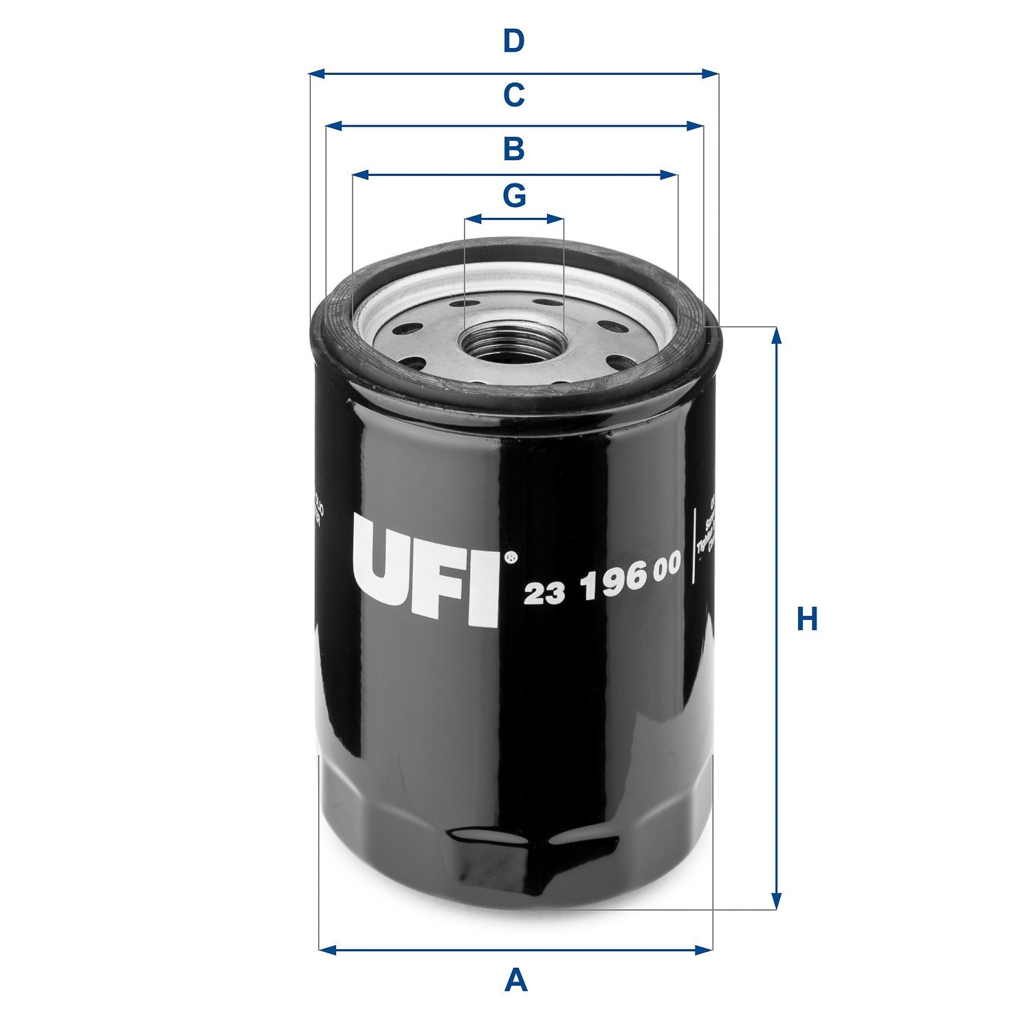 UFI Oil filter 23.196.00