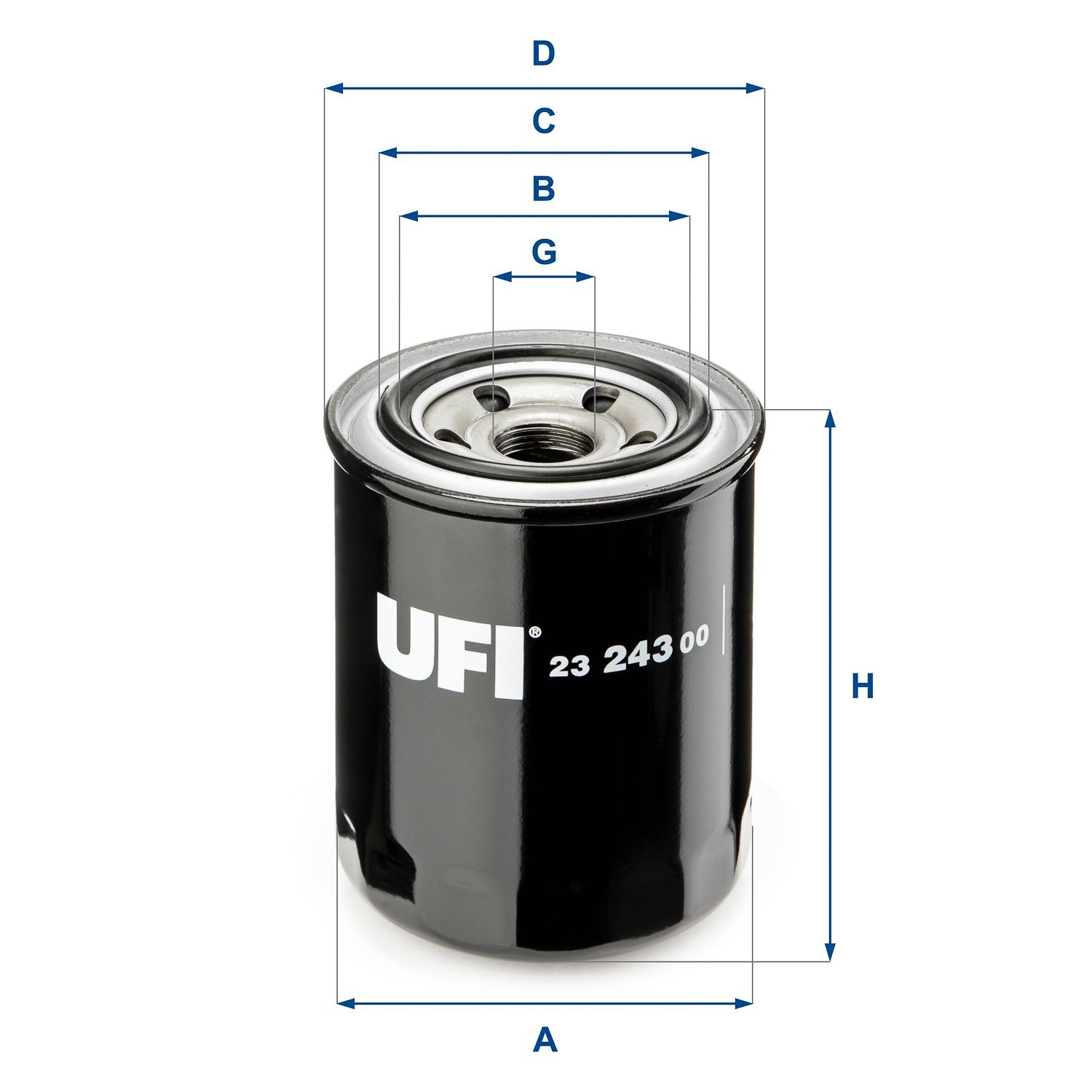 UFI 23.243.00 Oil filter 11900535100