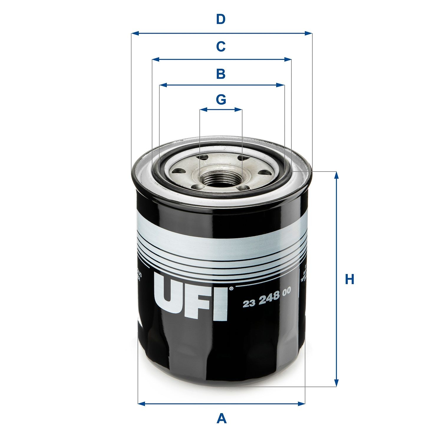 UFI M 24 X 1,5, with one anti-return valve, Spin-on Filter Inner Diameter 2: 71mm, Outer Diameter 2: 79mm, Ø: 102, 104mm, Height: 121,5mm Oil filters 23.248.00 buy