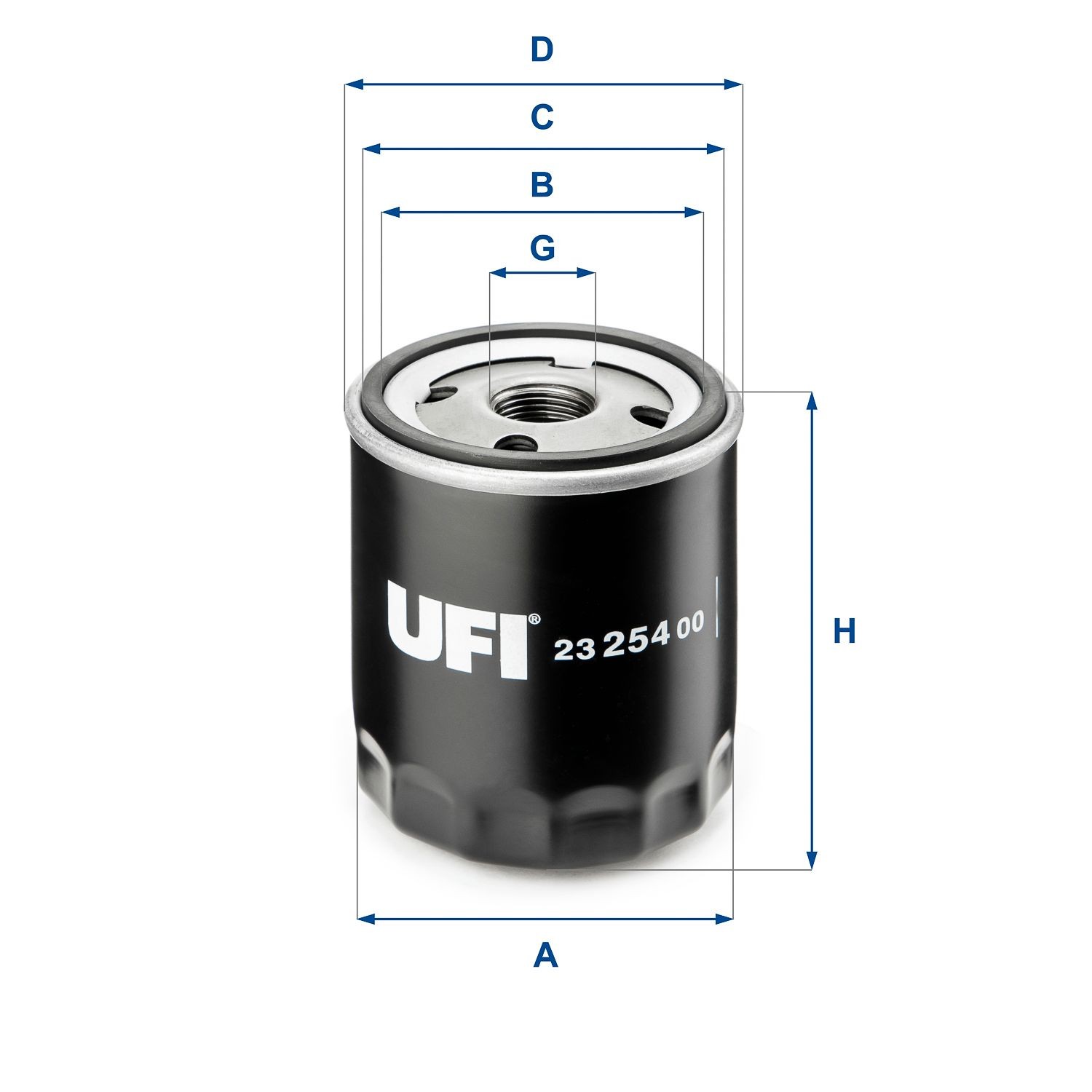 UFI 13/16-16 UNF, with one anti-return valve, Spin-on Filter Inner Diameter 2: 61mm, Outer Diameter 2: 71mm, Ø: 76, 78mm, Height: 92mm Oil filters 23.254.00 buy