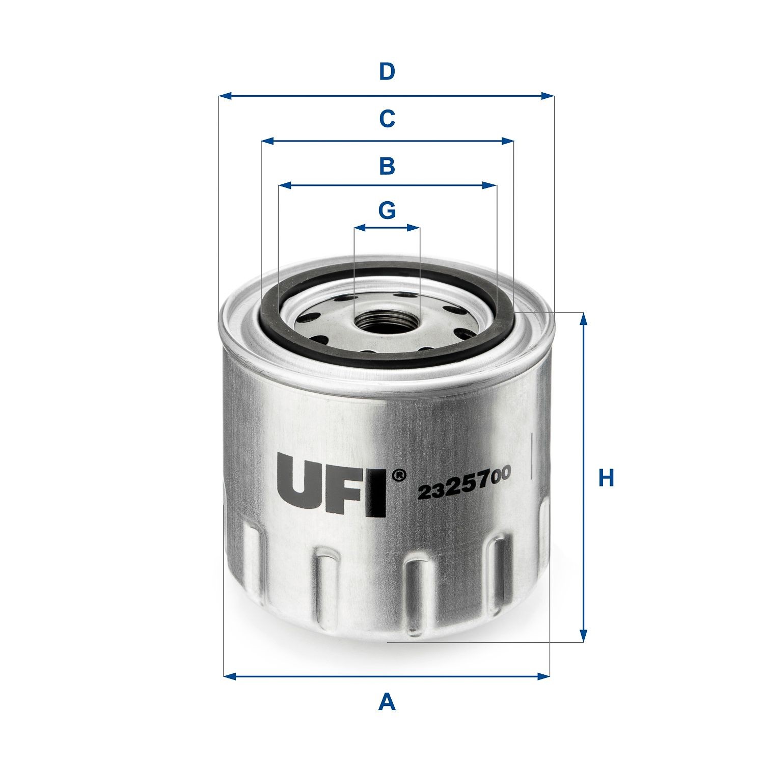 UFI 23.257.00 Oil filter 74HM-6714B-B
