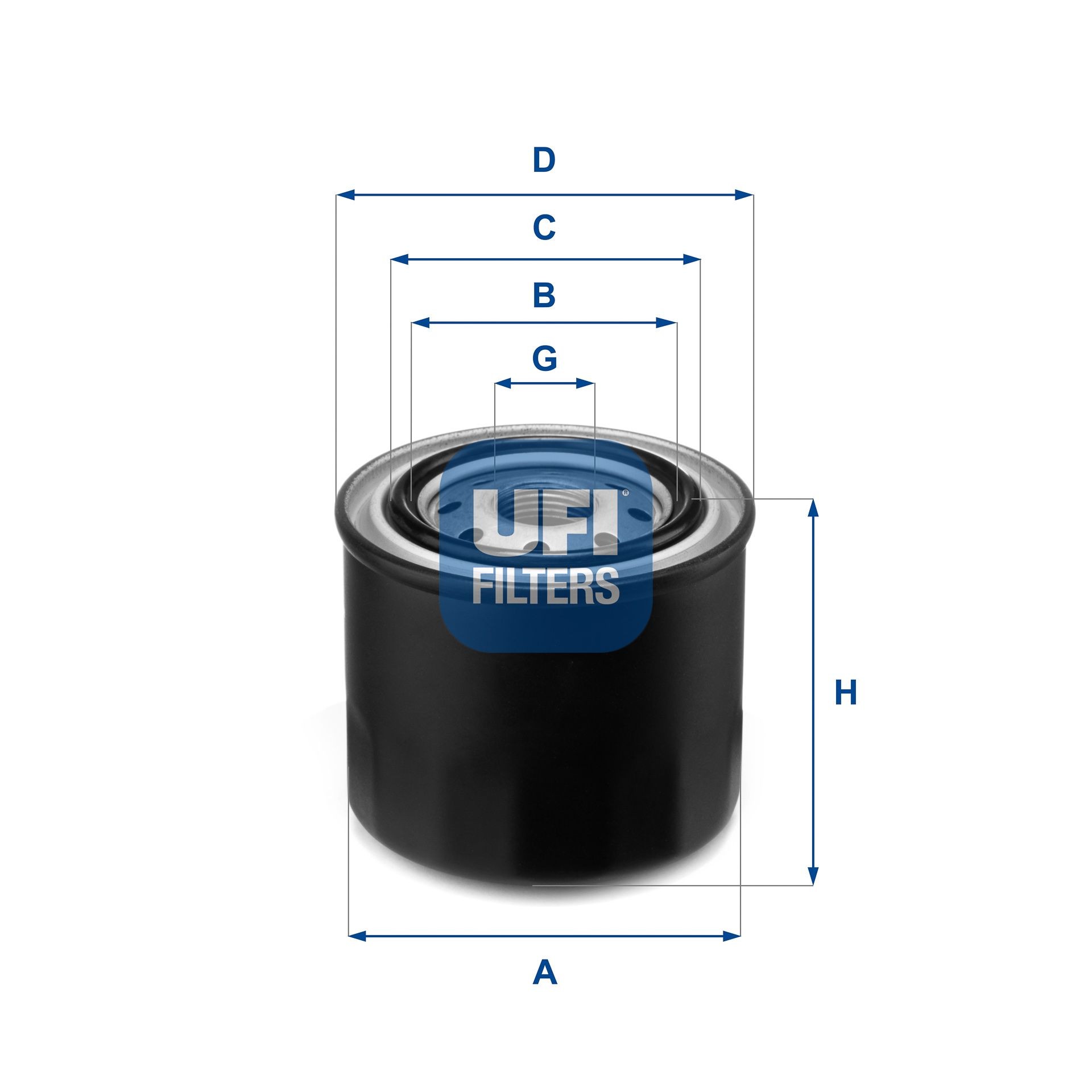 Original UFI Engine oil filter 23.259.00 for SUBARU IMPREZA