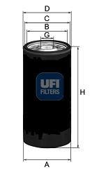 UFI M 22 X 1,5, Spin-on Filter Inner Diameter 2: 92mm, Outer Diameter 2: 102,5mm, Ø: 108, 110mm, Height: 232mm Oil filters 23.269.00 buy