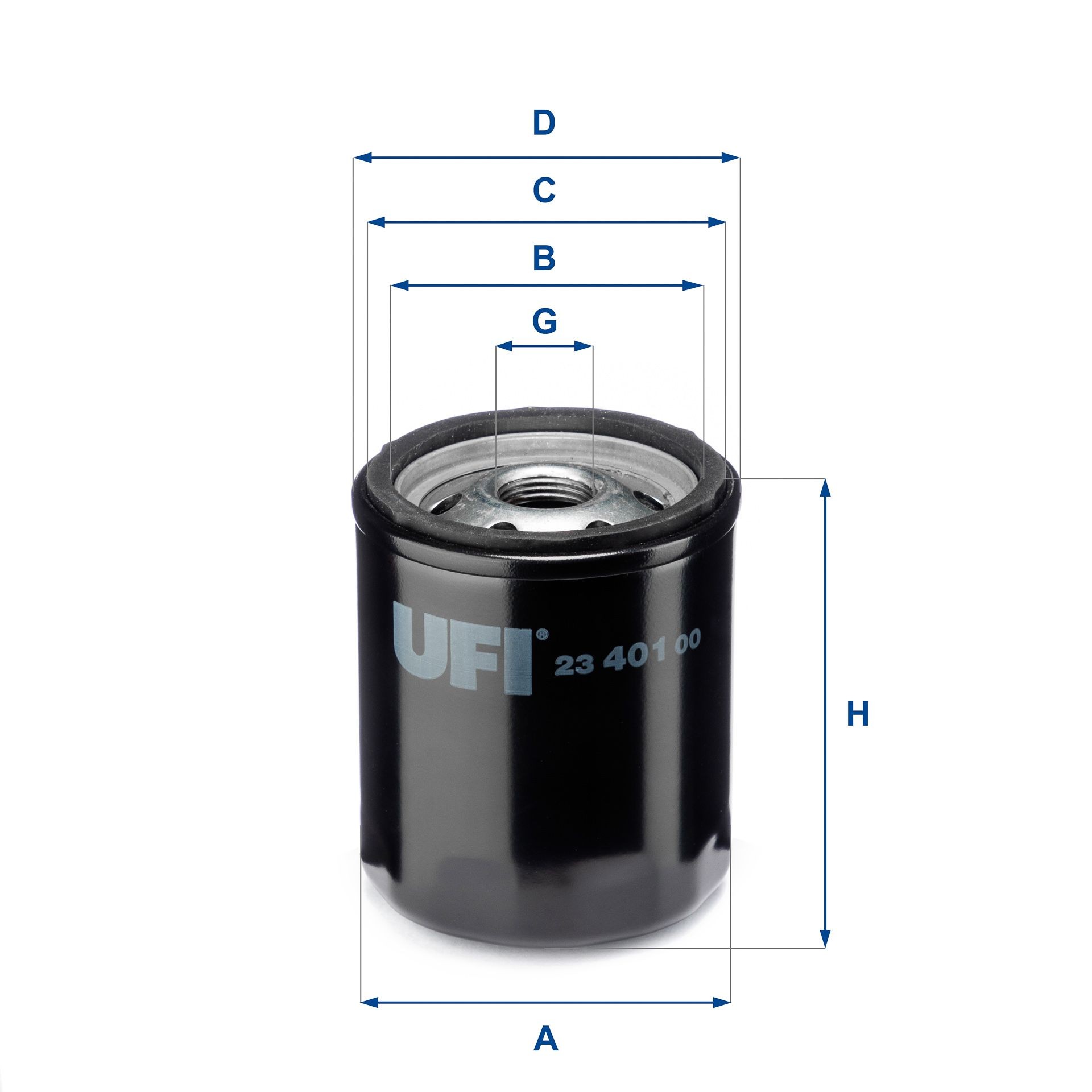 UFI M 20 X 1,5, with one anti-return valve, Spin-on Filter Inner Diameter 2: 61mm, Outer Diameter 2: 71mm, Ø: 76, 78mm, Height: 92mm Oil filters 23.401.00 buy