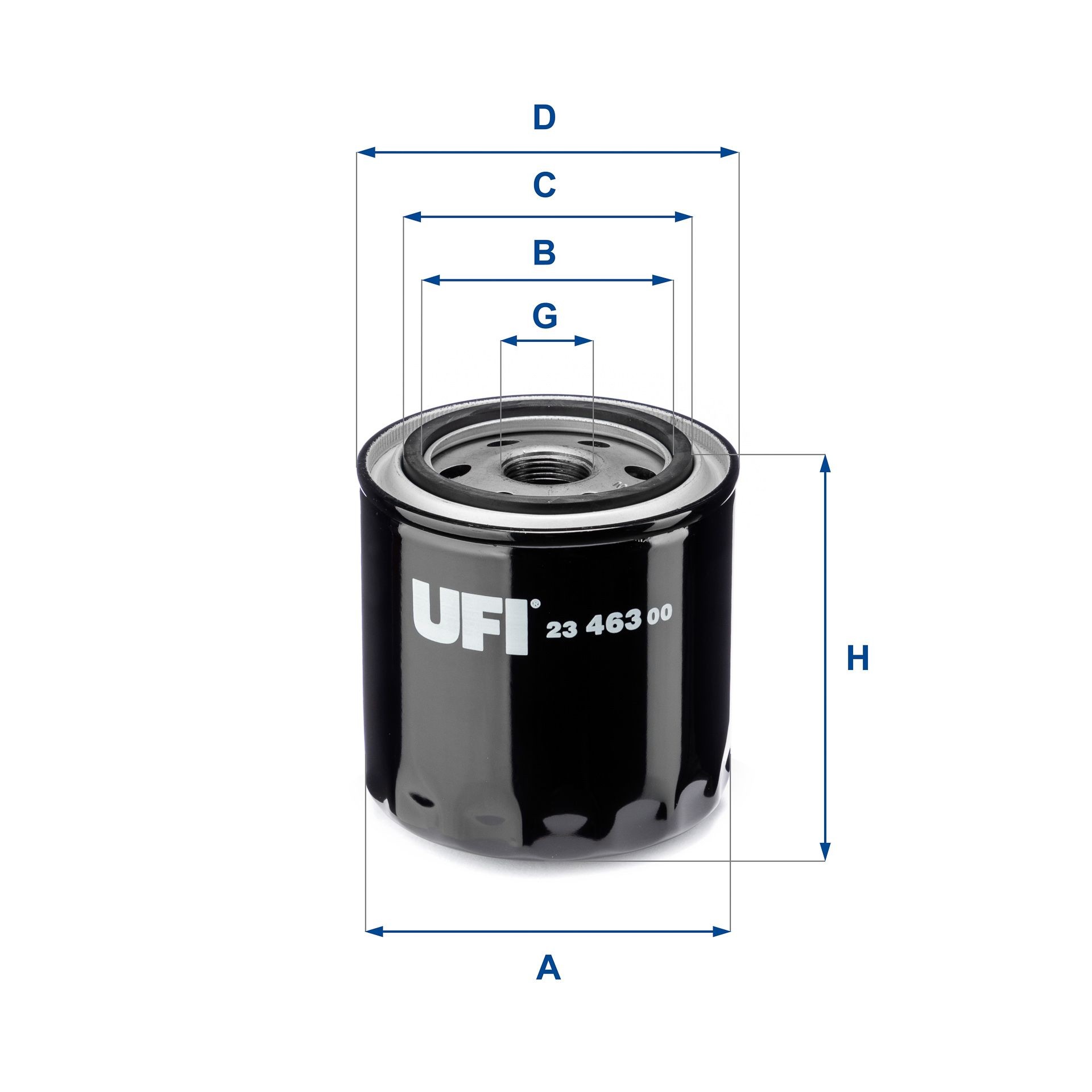 UFI M 22 X 1,5, with one anti-return valve, Spin-on Filter Inner Diameter 2: 62mm, Outer Diameter 2: 72mm, Ø: 93, 95mm, Height: 101mm Oil filters 23.463.00 buy