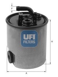UFI 24.005.00 Fuel filter Filter Insert, 10mm