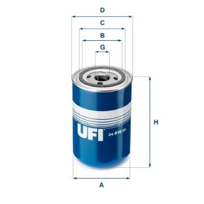 UFI 24.010.00 Fuel filter Filter Insert