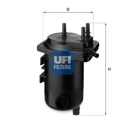 24.013.00 Fuel filter 24.013.00 UFI Filter Insert, 8mm, 8mm