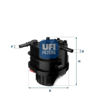 UFI 24.015.00 Fuel filter 2S6Q-9155-BA