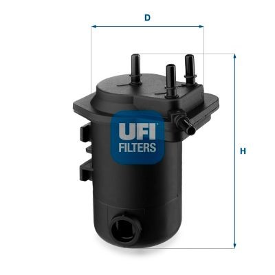 UFI 24.050.00 Fuel filter 7701061576.