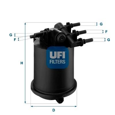 UFI 24.086.00 Fuel filter 8200 416 946