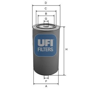 UFI 24.089.00 Fuel filter Filter Insert