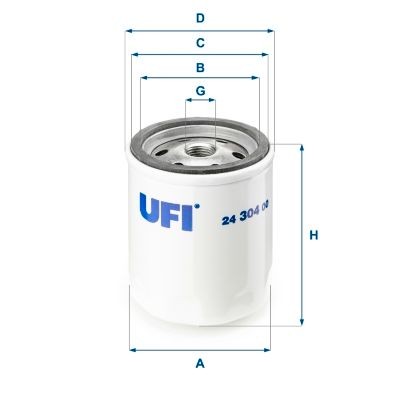 UFI 24.304.00 Fuel filter 1174424