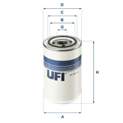 UFI 24.341.00 Kraftstofffilter für SCANIA P,G,R,T - series LKW in Original Qualität