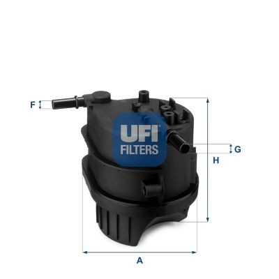 Filtro GPL 24.343.00 UFI Cartuccia filtro, 10mm, 10mm