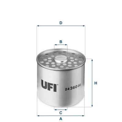 Filtro diesel 24.360.00 UFI Cartuccia filtro