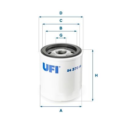 UFI 24.370.00 Fuel filters Filter Insert