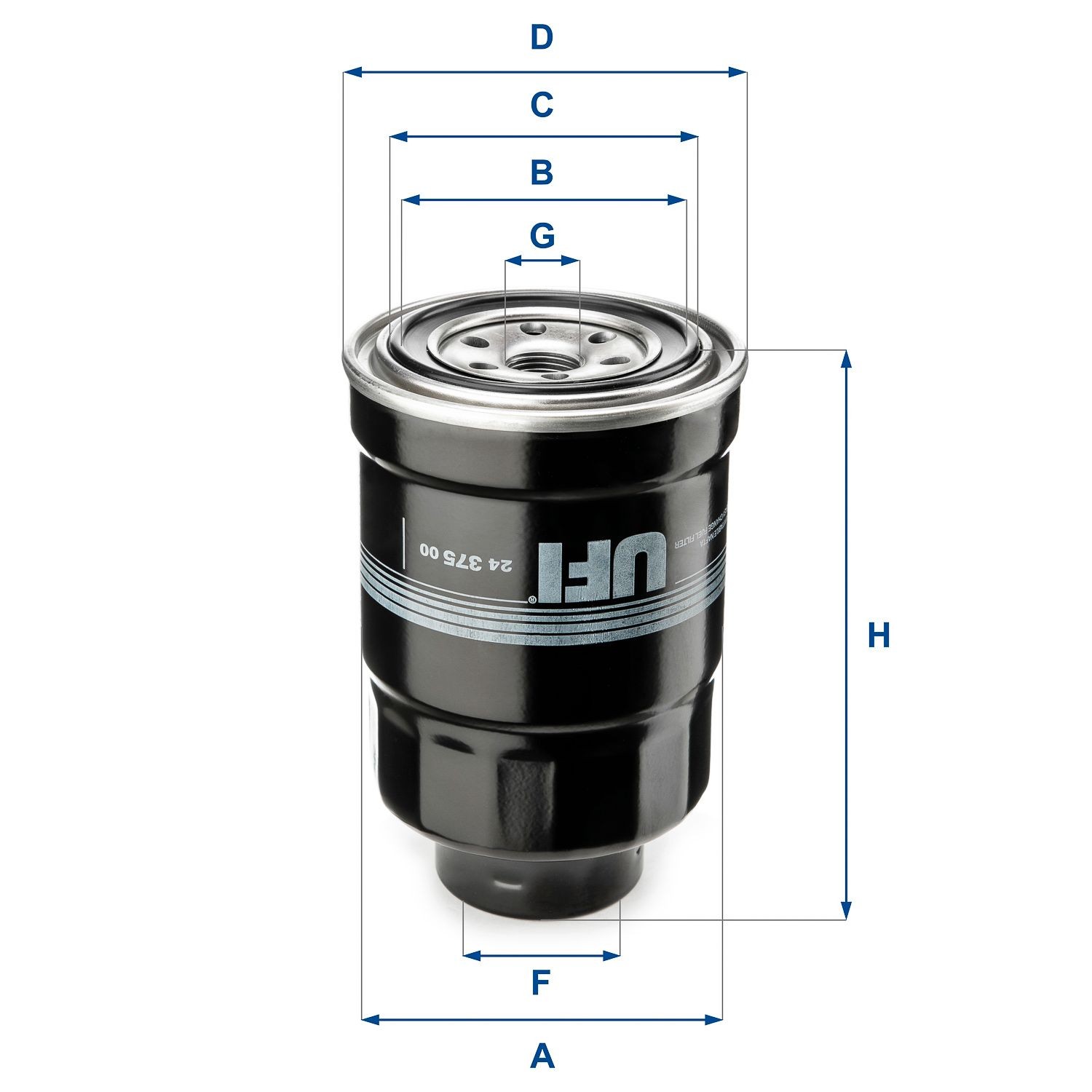 UFI 24.375.00 Fuel filter Filter Insert