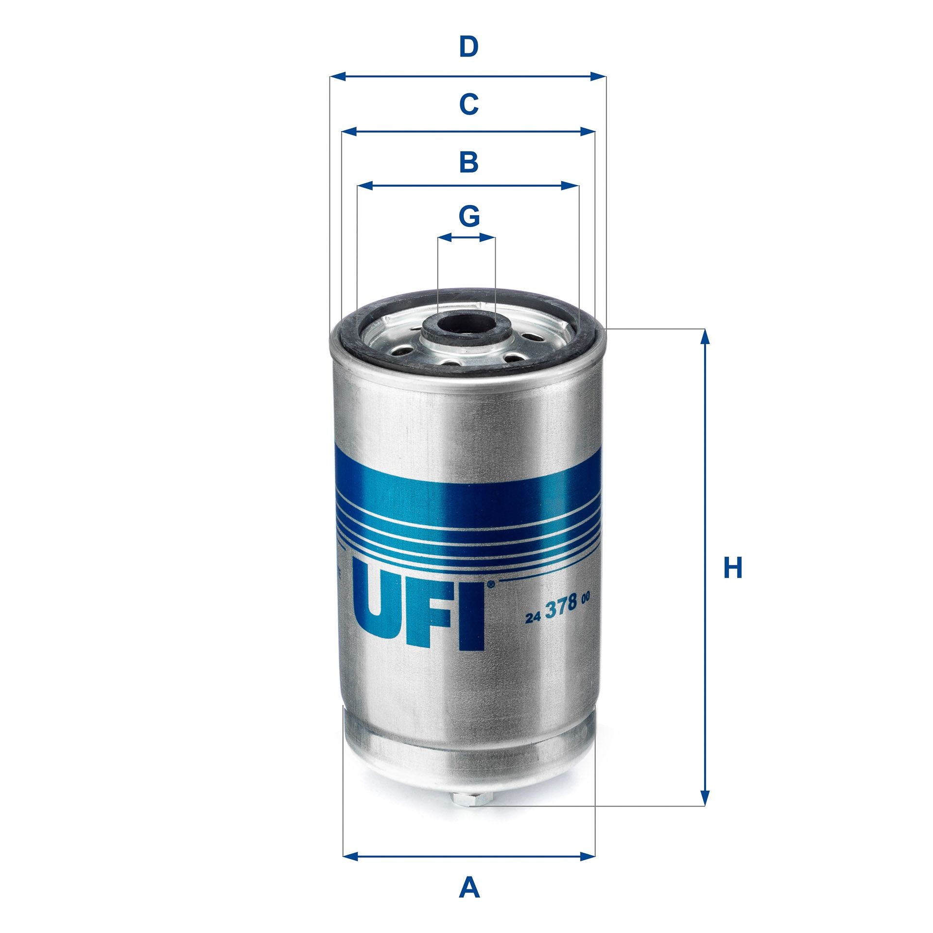 UFI 24.378.00 Filtro combustible 51-12-503-0010