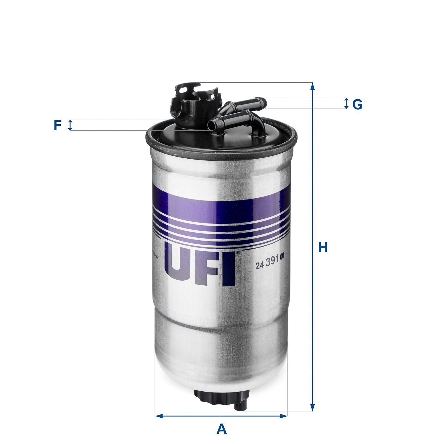 UFI 24.391.00 Fuel filters Filter Insert, 8,1mm, 8,1mm