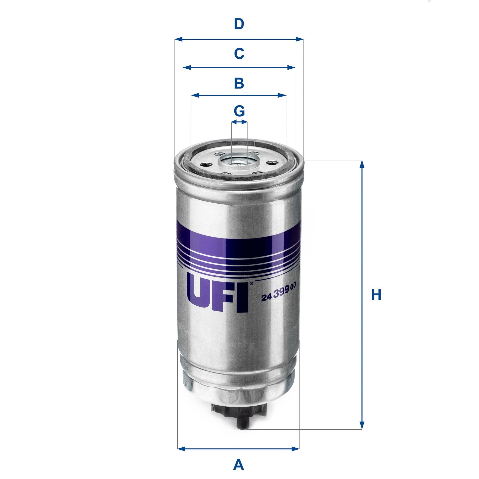 UFI 24.399.00 Fuel filter 1332 2245 006