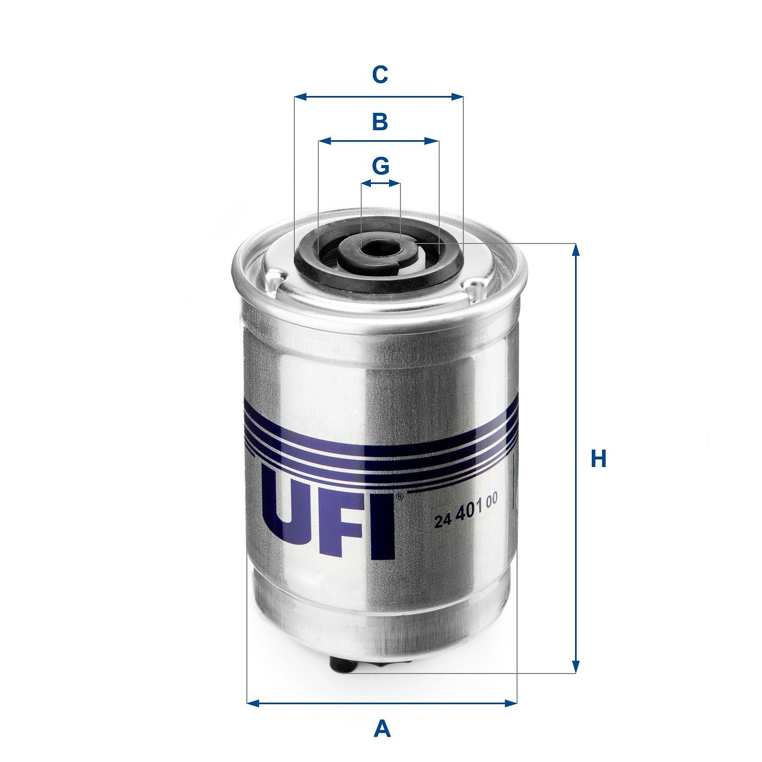 UFI 24.401.00 Fuel filter Filter Insert