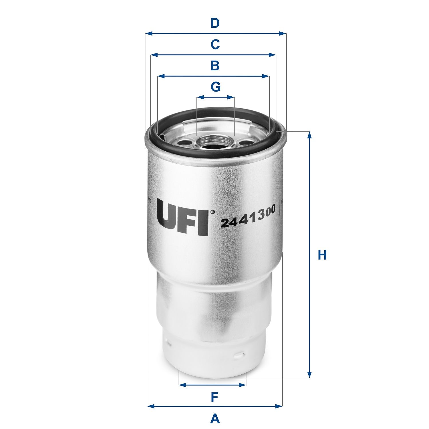 24.413.00 Fuel filter 24.413.00 UFI Filter Insert