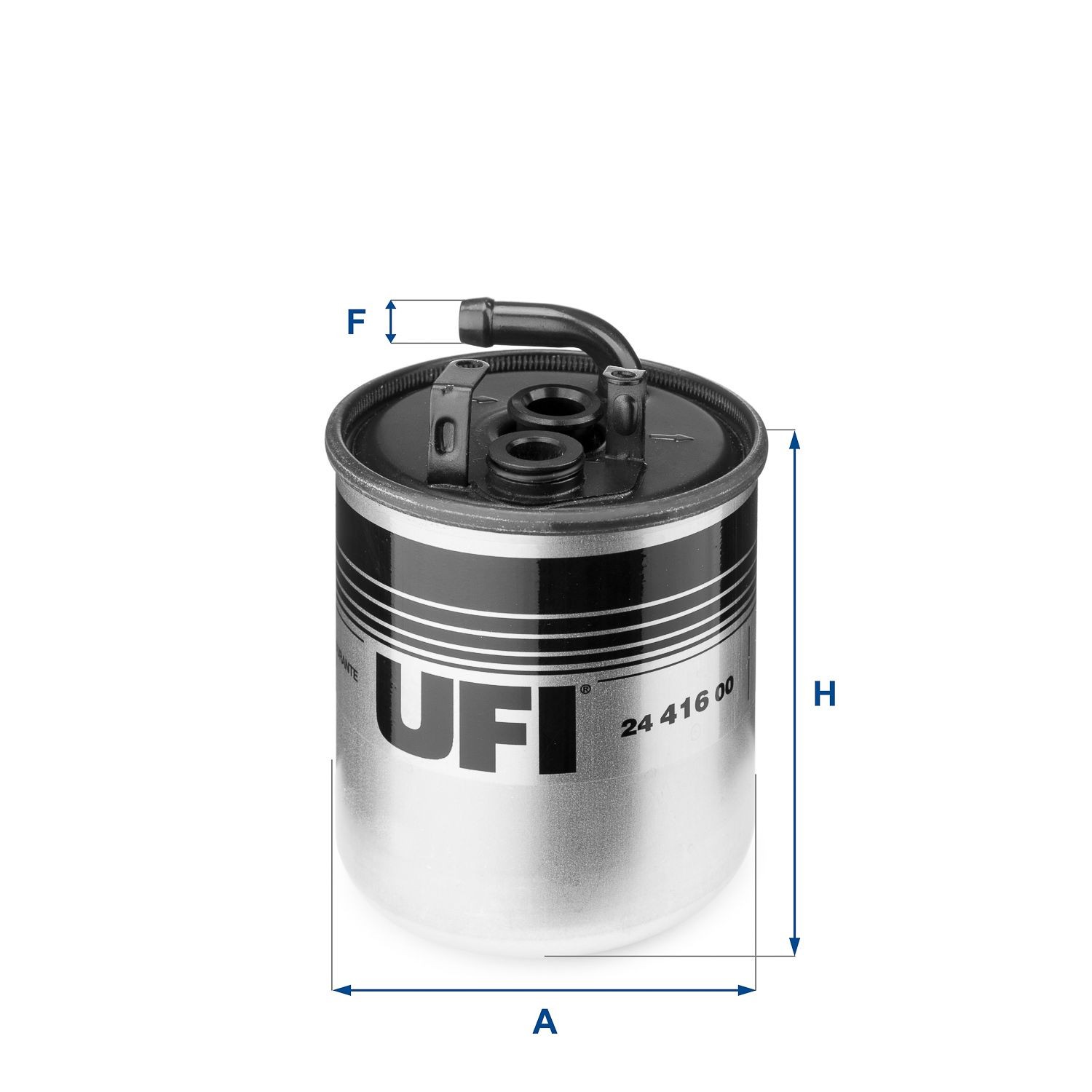 UFI 2441600 Palivový filtr MERCEDES-BENZ Třída A (W168) A 170 CDI (168.008) 90 HP / 66 KW 2000