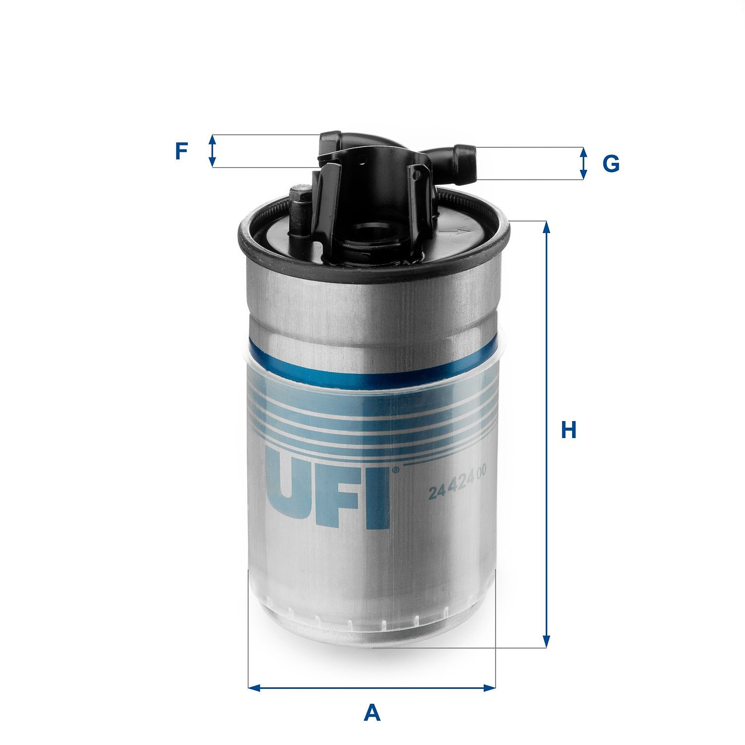 UFI 24.424.00 Fuel filter 057 127 401 A