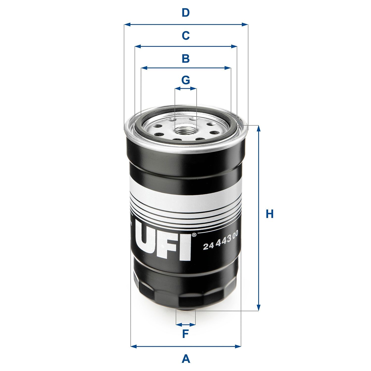 UFI Filter Insert Height: 141mm Inline fuel filter 24.443.00 buy