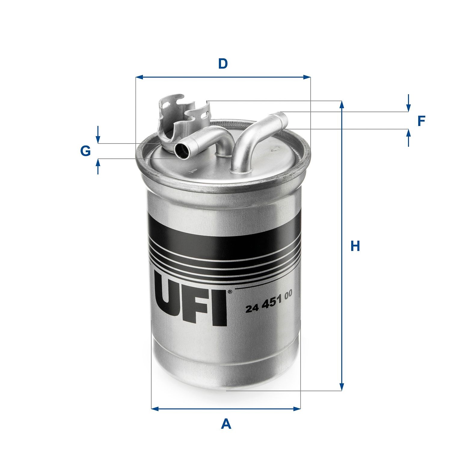 UFI Filter Insert Height: 159mm Inline fuel filter 24.451.00 buy