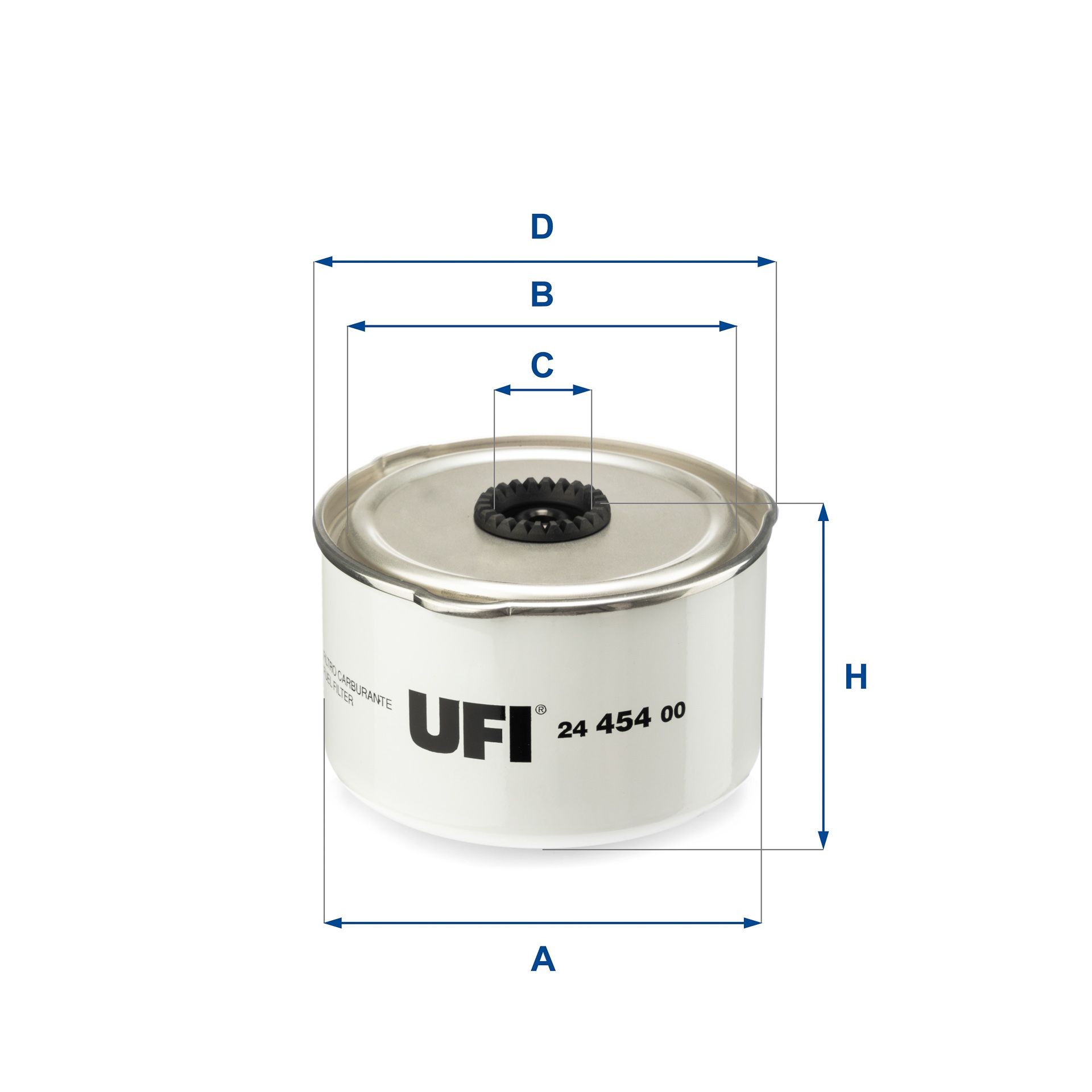 Original 24.454.00 UFI Fuel filter LAND ROVER