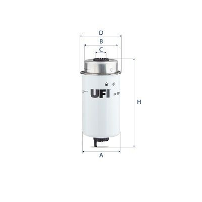 UFI 24.457.00 Fuel filter Filter Insert
