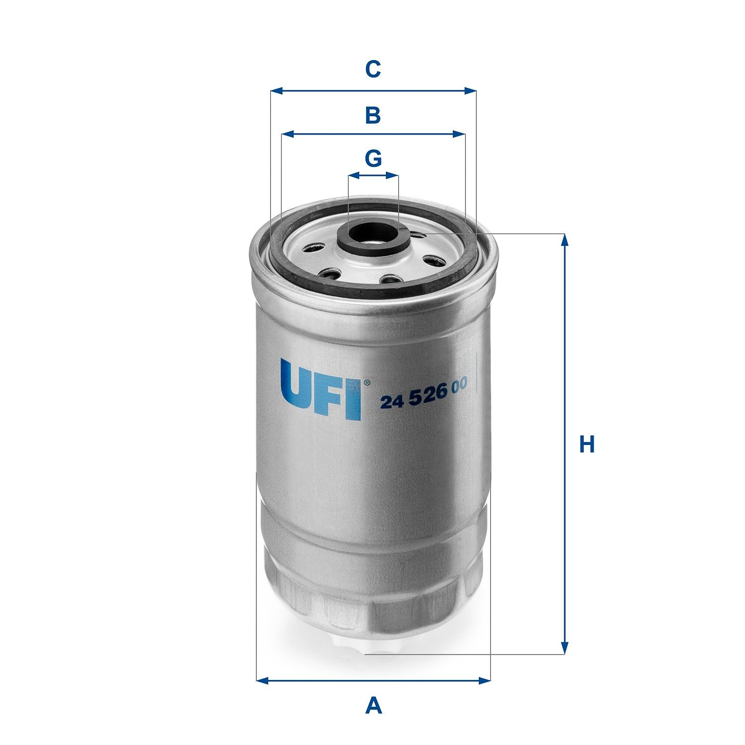 UFI Filter Insert Height: 139mm Inline fuel filter 24.526.00 buy