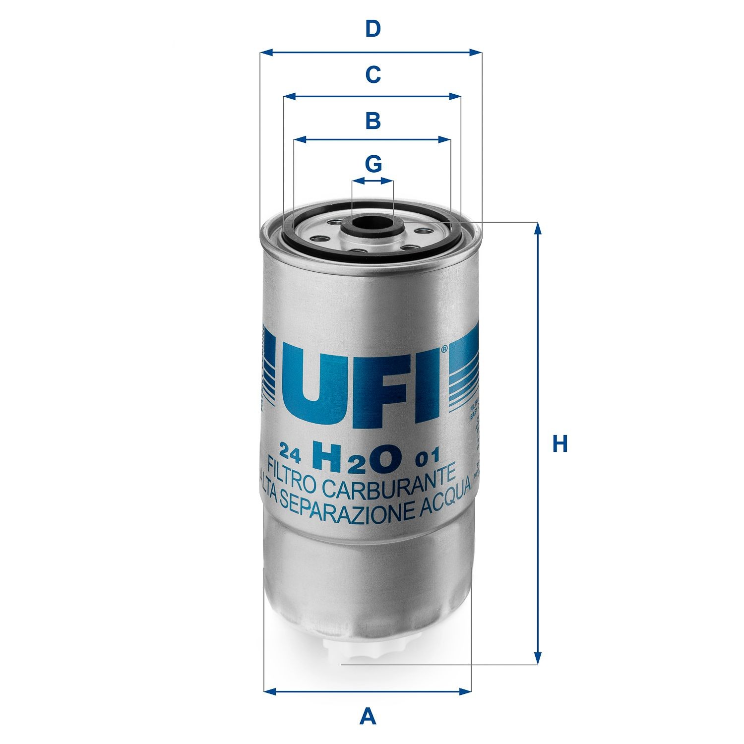 UFI Fuel filters 24.H2O.01 buy online