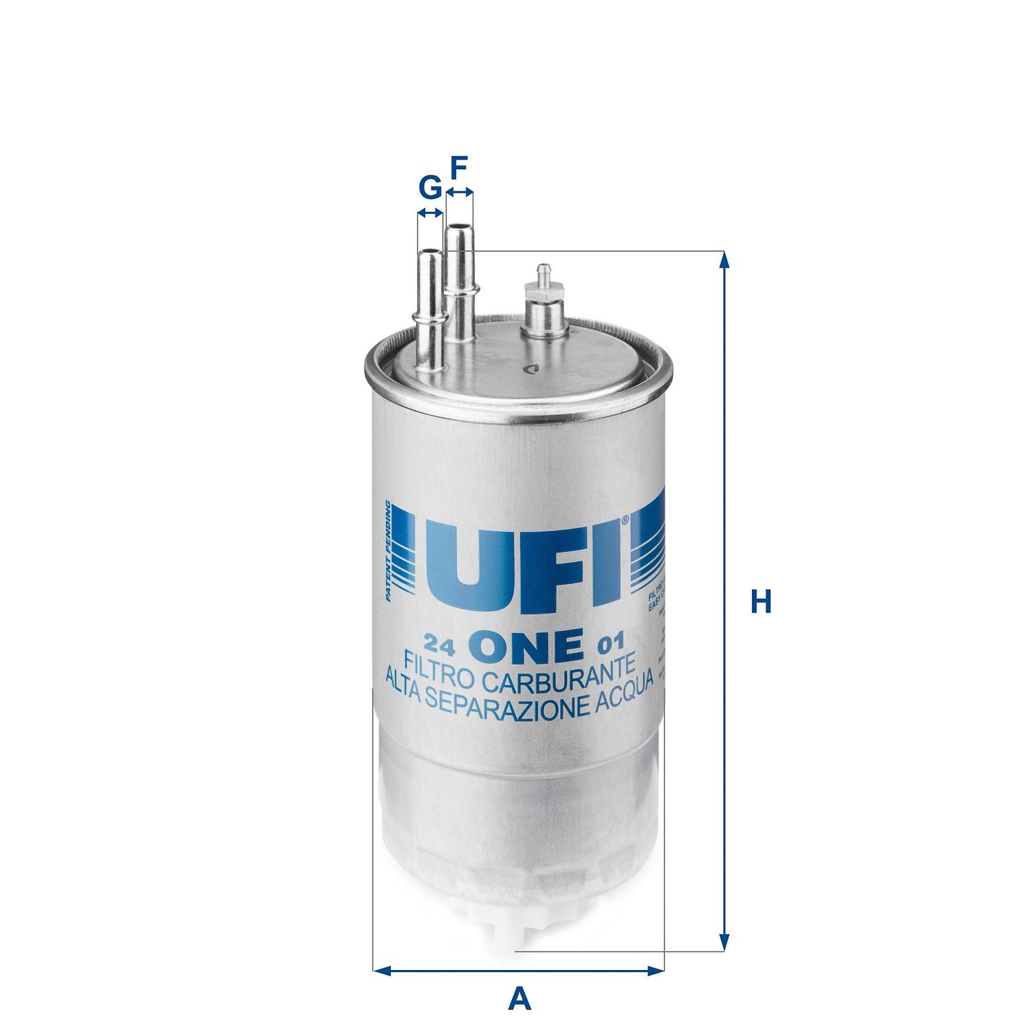 24.ONE.01 Fuel filter 24.ONE.01 UFI Filter Insert, 9,5mm, 8mm