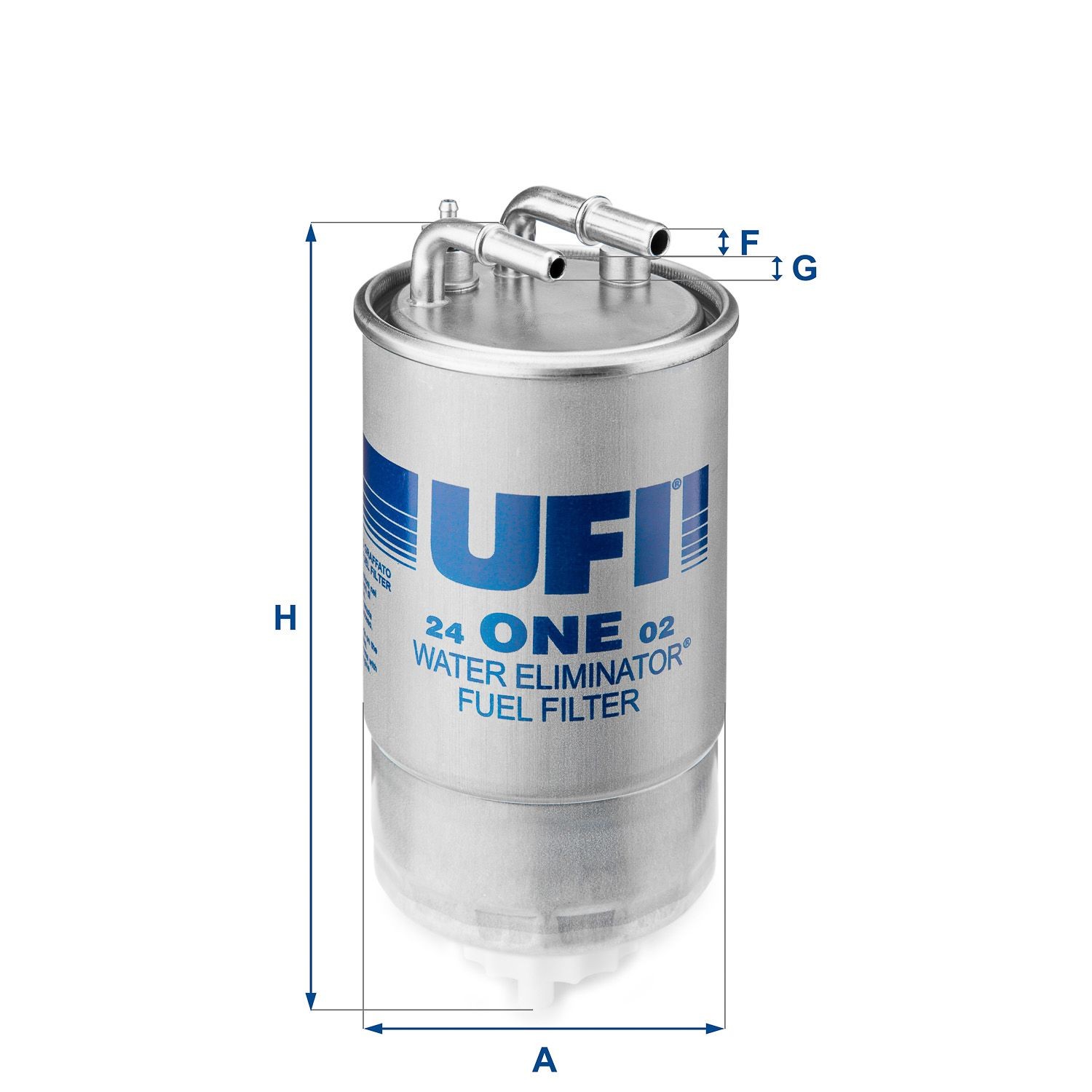 Comprare 24.ONE.02 UFI Cartuccia filtro Alt.: 193mm Filtro carburante 24.ONE.02 poco costoso
