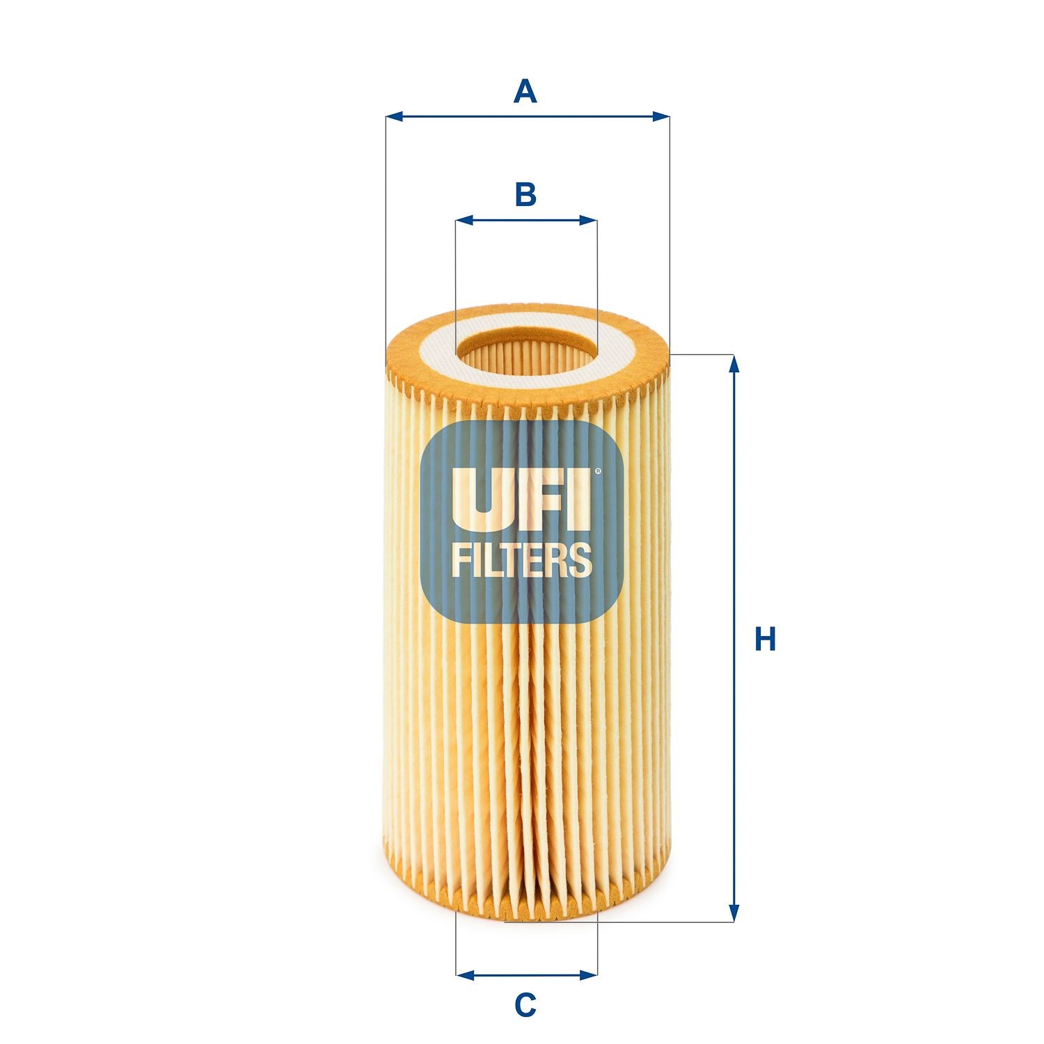 UFI 25.001.00 Oil filter Filter Insert