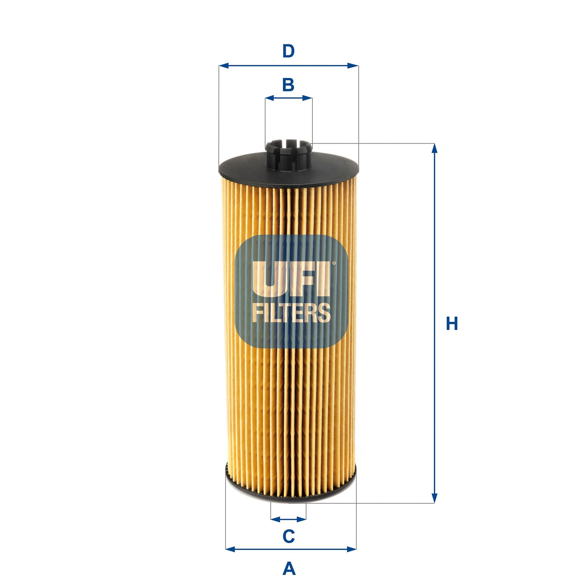 UFI Filter Insert Inner Diameter 2: 28,5, 39mm, Ø: 83, 83,5mm, Height: 214mm Oil filters 25.005.00 buy