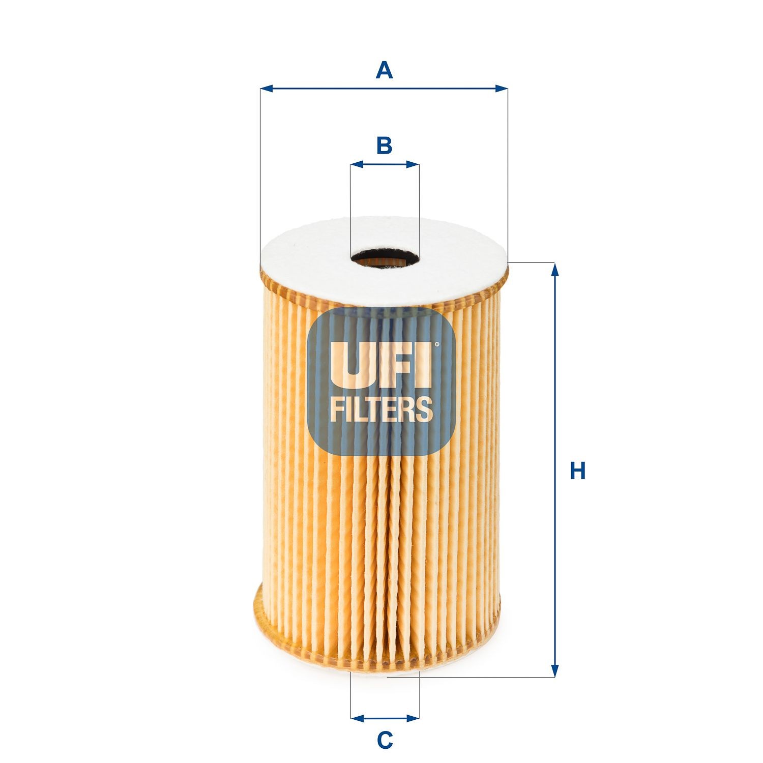 UFI 25.029.00 Engine oil filter Filter Insert