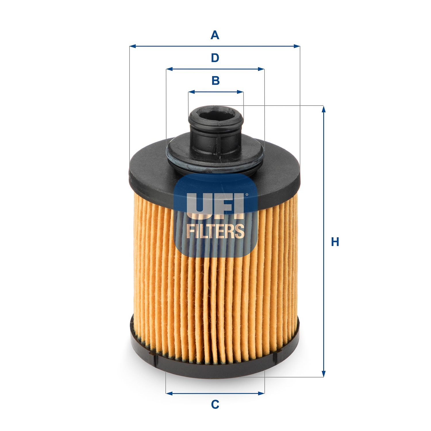 UFI 25.031.00 Engine oil filter Filter Insert