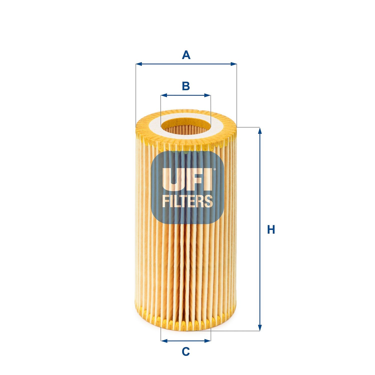 Original UFI Oil filter 25.039.00 for FORD FOCUS